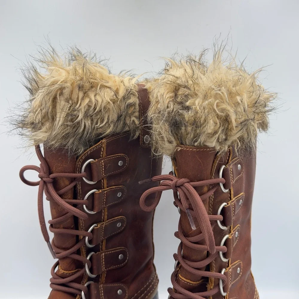 Sorel Womens Joan of Arctic Waterproof Winter Snow Boots Brown LL1804-206 Size 7